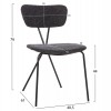ΣΕΤ ΤΡΑΠΕΖΑΡΙΑΣ 5ΤΜΧ BROLIN HM21200 MDF TOP & ΜΕΤΑΛΛΟ ΜΑΥΡΟ-ΣΚΟΥΡΟ ΓΚΡΙ ΥΦΑΣΜΑ