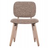 ΚΑΡΕΚΛΑ ΤΡΑΠΕΖΑΡΙΑΣ BELLISI HM18248.01 ΚΑΦΕ ΥΦΑΣΜΑ-PLYWOOD ΧΡΩΜΑ ΔΡΥΟΣ 53x56x78Υεκ.