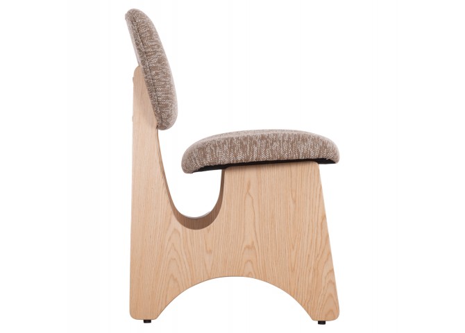 ΚΑΡΕΚΛΑ ΤΡΑΠΕΖΑΡΙΑΣ BELLISI HM18248.01 ΚΑΦΕ ΥΦΑΣΜΑ-PLYWOOD ΧΡΩΜΑ ΔΡΥΟΣ 53x56x78Υεκ.