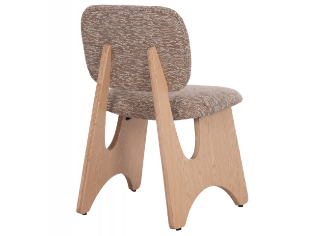 ΚΑΡΕΚΛΑ ΤΡΑΠΕΖΑΡΙΑΣ BELLISI HM18248.01 ΚΑΦΕ ΥΦΑΣΜΑ-PLYWOOD ΧΡΩΜΑ ΔΡΥΟΣ 53x56x78Υεκ.