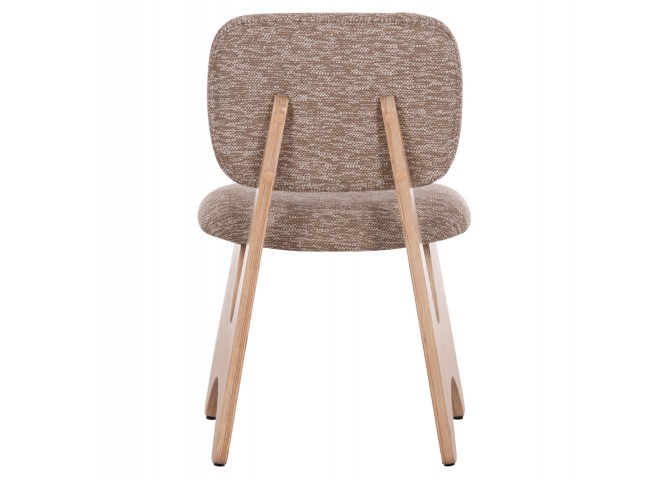 ΚΑΡΕΚΛΑ ΤΡΑΠΕΖΑΡΙΑΣ BELLISI HM18248.01 ΚΑΦΕ ΥΦΑΣΜΑ-PLYWOOD ΧΡΩΜΑ ΔΡΥΟΣ 53x56x78Υεκ.