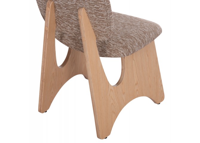 ΚΑΡΕΚΛΑ ΤΡΑΠΕΖΑΡΙΑΣ BELLISI HM18248.01 ΚΑΦΕ ΥΦΑΣΜΑ-PLYWOOD ΧΡΩΜΑ ΔΡΥΟΣ 53x56x78Υεκ.