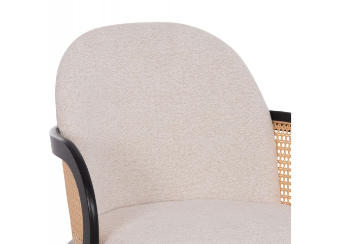 ΠΟΛΥΘΡΟΝΑ ΤΡΑΠΕΖΑΡΙΑΣ BECKER HM18246.02 PLYWOOD ΜΑΥΡΟ--ΕΚΡΟΥ ΥΦΑΣΜΑ 54x62x79Υεκ.