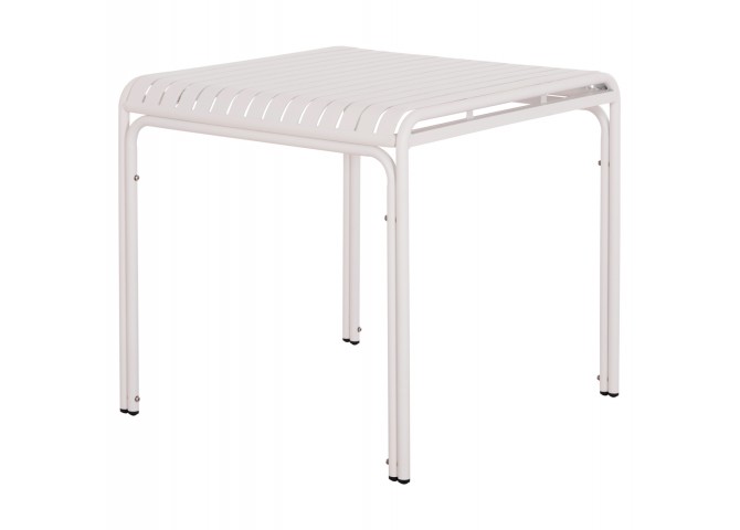ΤΡΑΠΕΖΙ ΤΕΤΡΑΓΩΝΟ ΑΛΟΥΜΙΝΙΟΥ RACHEL HM6338.02 ΛΕΥΚΟ 80x80x75Υεκ.