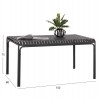 ΤΡΑΠΕΖΙ ΑΛΟΥΜΙΝΙΟΥ RACHEL HM6339.01 ΓΚΡΙ 150x80x75Υεκ.