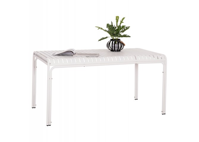 ΤΡΑΠΕΖΙ ΑΛΟΥΜΙΝΙΟΥ RACHEL HM6339.02 ΛΕΥΚΟ 150x80x75Υεκ.