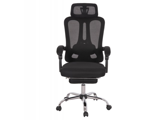 ΚΑΡΕΚΛΑ ΓΡΑΦΕΙΟΥ BARNET HM18258.01 ΜΑΥΡΟ MESH-ΜΑΥΡΟΣ ΣΚΕΛΕΤΟΣ NYLON 61x62x123Υ