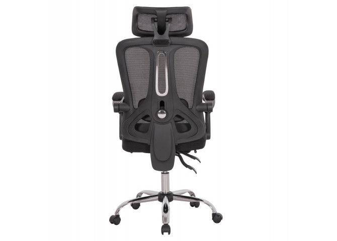ΚΑΡΕΚΛΑ ΓΡΑΦΕΙΟΥ BARNET HM18258.01 ΜΑΥΡΟ MESH-ΜΑΥΡΟΣ ΣΚΕΛΕΤΟΣ NYLON 61x62x123Υ