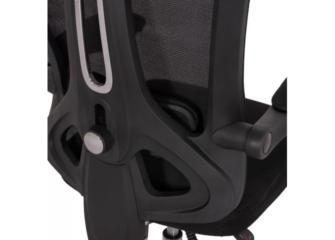 ΚΑΡΕΚΛΑ ΓΡΑΦΕΙΟΥ BARNET HM18258.01 ΜΑΥΡΟ MESH-ΜΑΥΡΟΣ ΣΚΕΛΕΤΟΣ NYLON 61x62x123Υ