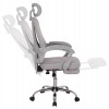 ΚΑΡΕΚΛΑ ΓΡΑΦΕΙΟΥ BARNET HM18258.02 ΓΚΡΙ MESH-ΓΚΡΙ ΣΚΕΛΕΤΟΣ NYLON 61x62x123Υ