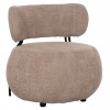 ΠΟΛΥΘΡΟΝΑ ΣΤΡΟΓΓΥΛΗ KARSEN HM9598.08 ΣΚΟΥΡΟ ΜΠΕΖ ΜΠΟΥΚΛΕ ΥΦΑΣΜΑ 79x82x74Υεκ.