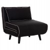 ΠΟΛΥΘΡΟΝΑ ΚΡΕΒΑΤΙ BRAXTON HM8425.03 ΜΑΥΡΟ ΥΦΑΣΜΑ 78x88x78Υεκ.