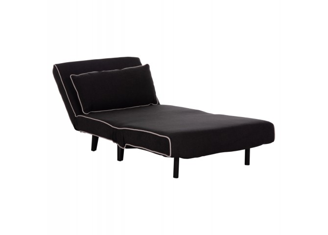 ΠΟΛΥΘΡΟΝΑ ΚΡΕΒΑΤΙ BRAXTON HM8425.03 ΜΑΥΡΟ ΥΦΑΣΜΑ 78x88x78Υεκ.