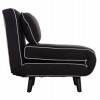 ΠΟΛΥΘΡΟΝΑ ΚΡΕΒΑΤΙ BRAXTON HM8425.03 ΜΑΥΡΟ ΥΦΑΣΜΑ 78x88x78Υεκ.
