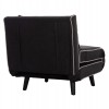 ΠΟΛΥΘΡΟΝΑ ΚΡΕΒΑΤΙ BRAXTON HM8425.03 ΜΑΥΡΟ ΥΦΑΣΜΑ 78x88x78Υεκ.
