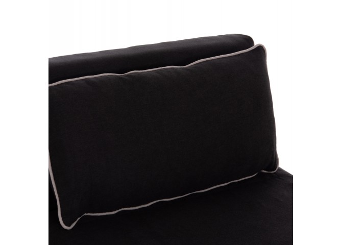 ΠΟΛΥΘΡΟΝΑ ΚΡΕΒΑΤΙ BRAXTON HM8425.03 ΜΑΥΡΟ ΥΦΑΣΜΑ 78x88x78Υεκ.
