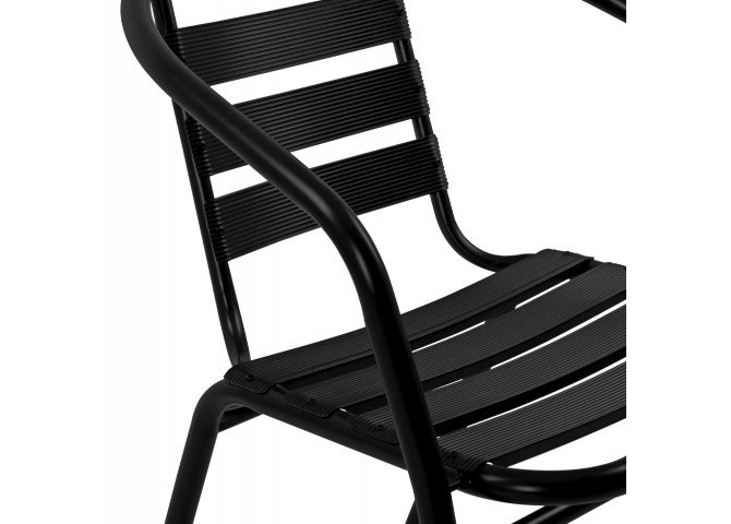 ΣΕΤ ΤΡΑΠΕΖΑΡΙΑΣ 5ΤΜΧ ADAM HM21220.03 ΚΑΡΕΚΛΕΣ ΜΕΤΑΛΛΙΚΕΣ & ΤΡΑΠΕΖΙ 110x60 ΜΑΥΡΟ