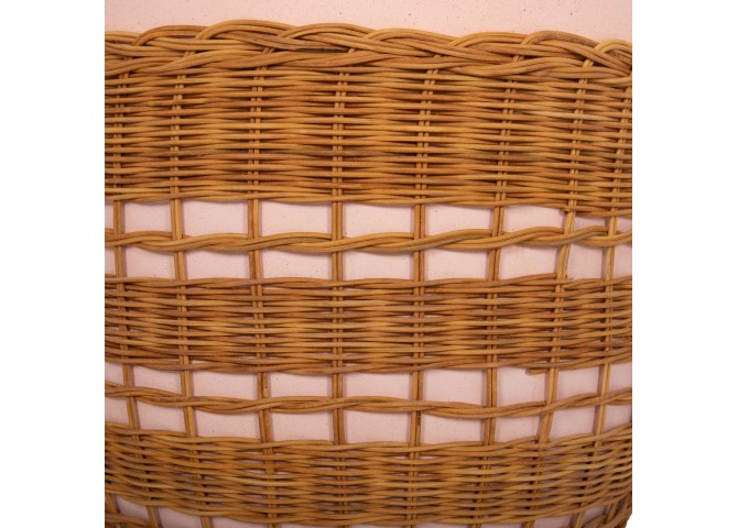 ΒΟΗΘΗΤΙΚΟ ΤΡΑΠΕΖΙ VILHENA HM18166 FIBER CEMENT ΡΟΖ-RATTAN ΦΥΣΙΚΟ Φ44.5x45Υεκ.