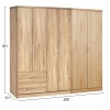 ΝΤΟΥΛΑΠΑ 6ΦΥΛΛΗ BLAKELY HM21235.02 ΜΕΛΑΜΙΝΗ ΧΡΩΜΑ SONAMA 201x43x181Υεκ