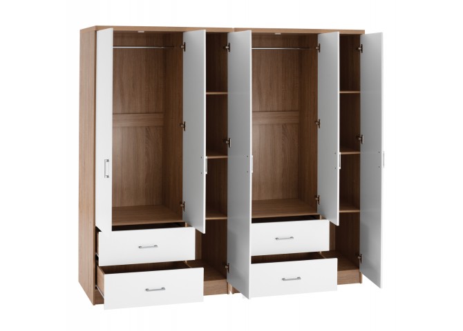 ΝΤΟΥΛΑΠΑ 6ΦΥΛΛΗ CAESAR HM21236.02 ΜΕΛΑΜΙΝΗ SONAMA & ΛΕΥΚΟ 180x42,5Χ181Υεκ.