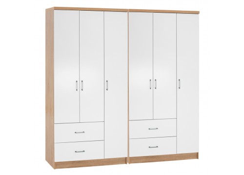 ΝΤΟΥΛΑΠΑ 6ΦΥΛΛΗ CAESAR HM21236.02 ΜΕΛΑΜΙΝΗ SONAMA & ΛΕΥΚΟ 180x42,5Χ181Υεκ.