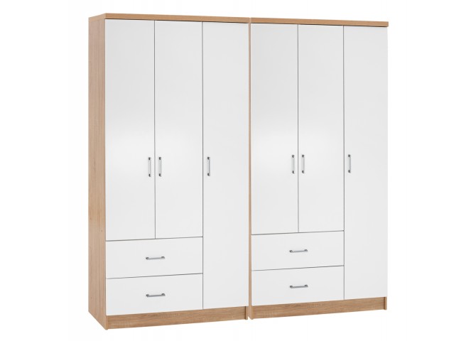 ΝΤΟΥΛΑΠΑ 6ΦΥΛΛΗ CAESAR HM21236.02 ΜΕΛΑΜΙΝΗ SONAMA & ΛΕΥΚΟ 180x42,5Χ181Υεκ.