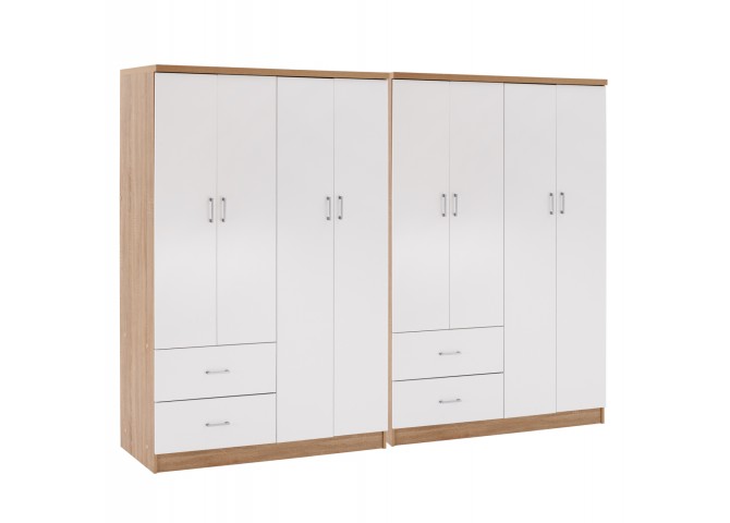 ΝΤΟΥΛΑΠΑ 8ΦΥΛΛΗ BRIANA HM21237.02 ΜΕΛΑΜΙΝΗ SONAMA & ΛΕΥΚΟ 241x42,5Χ180,5Υεκ.