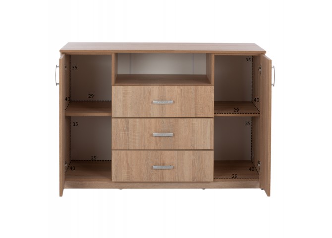 ΣΕΤ ΚΡΕΒΑΤΟΚΑΜΑΡΑΣ 5ΤΜΧ ADLER HM11758 ΜΕΛΑΜΙΝΗ SONAMA OAK-ΓΙΑ ΣΤΡΩΜΑ 160x200εκ