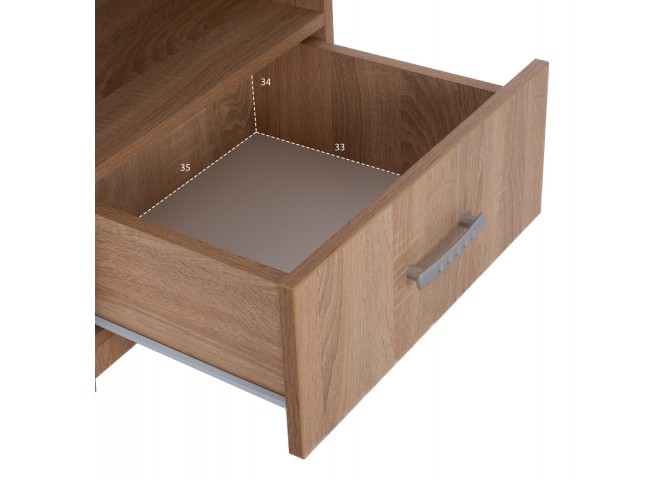 ΣΕΤ ΚΡΕΒΑΤΟΚΑΜΑΡΑΣ 5ΤΜΧ ADLER HM11758 ΜΕΛΑΜΙΝΗ SONAMA OAK-ΓΙΑ ΣΤΡΩΜΑ 160x200εκ