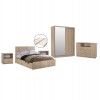 ΣΕΤ ΚΡΕΒΑΤΟΚΑΜΑΡΑΣ 6ΤΜΧ ADLER HM11759 ΜΕΛΑΜΙΝΗ SONAMA OAK-ΓΙΑ ΣΤΡΩΜΑ 160x200εκ