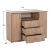 ΣΕΤ ΚΡΕΒΑΤΟΚΑΜΑΡΑΣ 6ΤΜΧ ADLER HM11759 ΜΕΛΑΜΙΝΗ SONAMA OAK-ΓΙΑ ΣΤΡΩΜΑ 160x200εκ