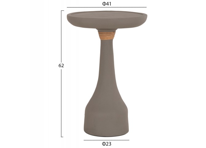 ΒΟΗΘΗΤΙΚΟ ΤΡΑΠΕΖΙ ΓΙΑ ΛΑΜΠΑΤΕΡ TORG HM18170.03 FIBER CEMENT ΓΚΡΙ Φ41x62Υεκ.