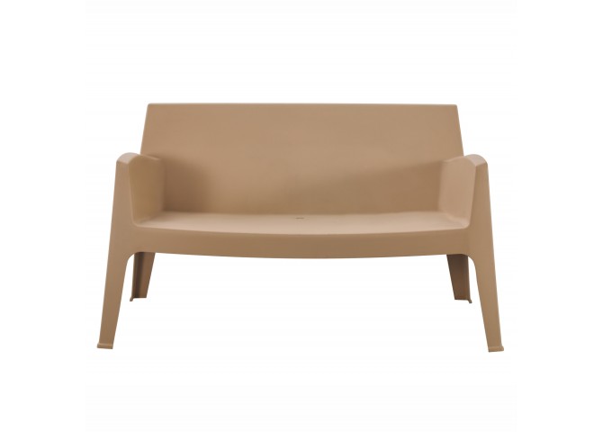 ΚΑΝΑΠΕΣ 2-ΘΕΣΙΟΣ ΠΟΛΥΠΡΟΠΥΛΕΝΙΟΥ SLEEK HM6366.03 ΧΡΩΜΑ ΚΑΠΟΥΤΣΙΝΟ 118x48,5x73Υεκ.