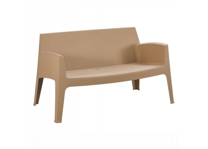 ΚΑΝΑΠΕΣ 2-ΘΕΣΙΟΣ ΠΟΛΥΠΡΟΠΥΛΕΝΙΟΥ SLEEK HM6366.03 ΧΡΩΜΑ ΚΑΠΟΥΤΣΙΝΟ 118x48,5x73Υεκ.