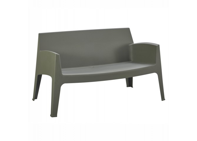 ΚΑΝΑΠΕΣ 2-ΘΕΣΙΟΣ ΠΟΛΥΠΡΟΠΥΛΕΝΙΟΥ SLEEK HM6366.05 ΧΡΩΜΑ DARK OLIVE 118x48,5x73Υεκ.