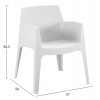 ΠΟΛΥΘΡΟΝΑ ΠΟΛΥΠΡΟΠΥΛΕΝΙΟΥ SLEEK HM6370.01 ΛΕΥΚΗ 57x56x82,5Υεκ.