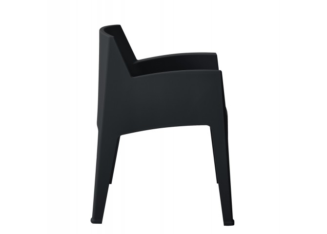 ΠΟΛΥΘΡΟΝΑ ΠΟΛΥΠΡΟΠΥΛΕΝΙΟΥ SLEEK HM6370.02 ΜΑΥΡΗ 57x56x82,5Υεκ.