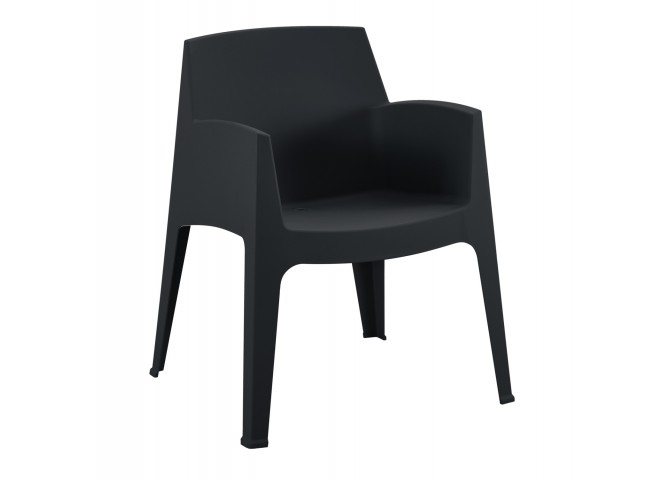 ΠΟΛΥΘΡΟΝΑ ΠΟΛΥΠΡΟΠΥΛΕΝΙΟΥ SLEEK HM6370.02 ΜΑΥΡΗ 57x56x82,5Υεκ.