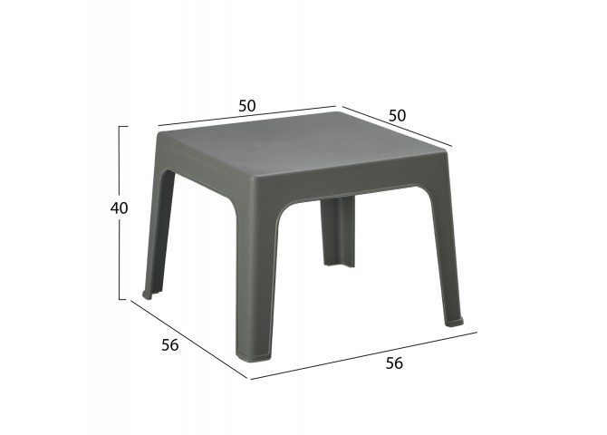 ΣΕΤ LOUNGE ΠΟΛΥΠΡΟΠΥΛΕΝΙΟΥ SLEEK HM21267.05 ΤΡΑΠΕΖΑΚΙ & 2 ΠΟΛΥΘΡΟΝΕΣ-DARK OLIVE GREEN