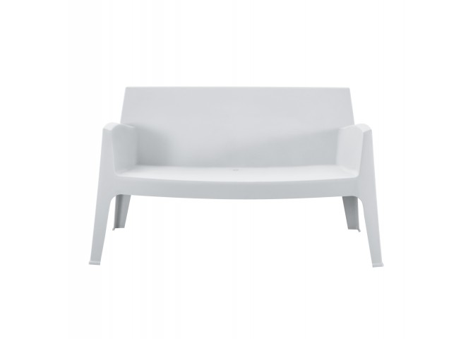 ΚΑΝΑΠΕΣ 2-ΘΕΣΙΟΣ ΠΟΛΥΠΡΟΠΥΛΕΝΙΟΥ SLEEK HM6366.01 ΧΡΩΜΑ ΛΕΥΚΟ 118x48,5x73Υεκ.