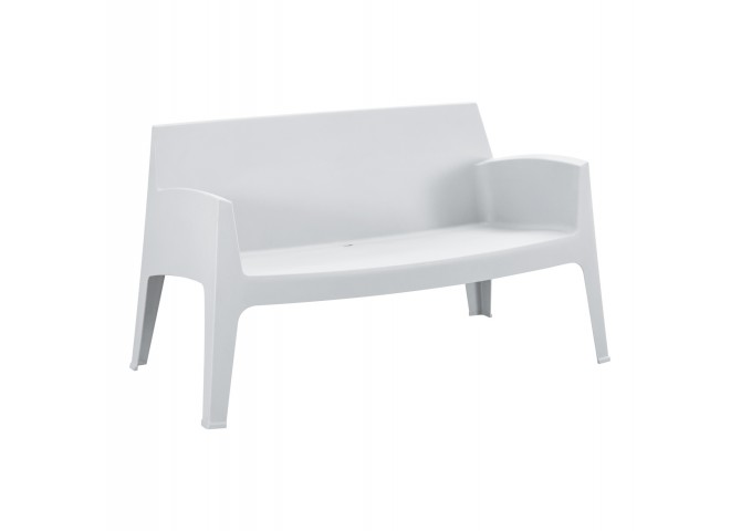 ΚΑΝΑΠΕΣ 2-ΘΕΣΙΟΣ ΠΟΛΥΠΡΟΠΥΛΕΝΙΟΥ SLEEK HM6366.01 ΧΡΩΜΑ ΛΕΥΚΟ 118x48,5x73Υεκ.