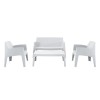 ΣΕΤ ΣΑΛΟΝΙ ΕΞ.ΧΩΡΟΥ 4ΤΜΧ SLEEK HM21268.01 ΛΕΥΚΟ ΠΟΛΥΠΡΟΠΥΛΕΝΙΟ