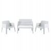 ΣΕΤ ΣΑΛΟΝΙ ΕΞ.ΧΩΡΟΥ 4ΤΜΧ SLEEK HM21268.01 ΛΕΥΚΟ ΠΟΛΥΠΡΟΠΥΛΕΝΙΟ