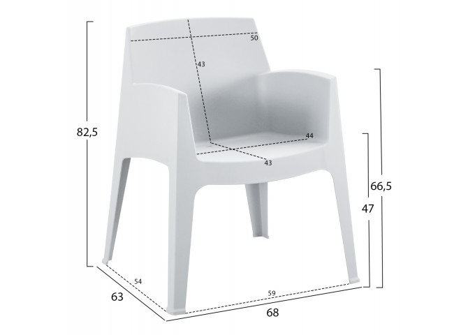 ΣΕΤ ΣΑΛΟΝΙ ΕΞ.ΧΩΡΟΥ 4ΤΜΧ SLEEK HM21268.01 ΛΕΥΚΟ ΠΟΛΥΠΡΟΠΥΛΕΝΙΟ