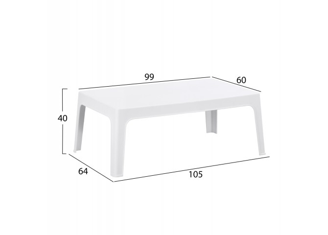 ΣΕΤ ΣΑΛΟΝΙ ΕΞ.ΧΩΡΟΥ 4ΤΜΧ SLEEK HM21268.01 ΛΕΥΚΟ ΠΟΛΥΠΡΟΠΥΛΕΝΙΟ