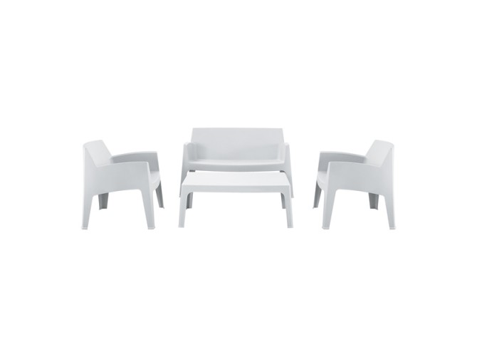 ΣΕΤ ΣΑΛΟΝΙ ΕΞ.ΧΩΡΟΥ 4ΤΜΧ SLEEK HM21268.01 ΛΕΥΚΟ ΠΟΛΥΠΡΟΠΥΛΕΝΙΟ