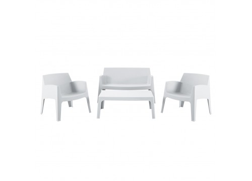 ΣΕΤ ΣΑΛΟΝΙ ΕΞ.ΧΩΡΟΥ 4ΤΜΧ SLEEK HM21268.01 ΛΕΥΚΟ ΠΟΛΥΠΡΟΠΥΛΕΝΙΟ