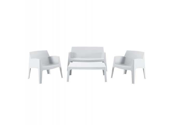 ΣΕΤ ΣΑΛΟΝΙ ΕΞ.ΧΩΡΟΥ 4ΤΜΧ SLEEK HM21268.01 ΛΕΥΚΟ ΠΟΛΥΠΡΟΠΥΛΕΝΙΟ