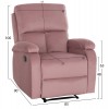 ΠΟΛΥΘΡΟΝΑ RELAX DIONI HM3296.02 ΡΟΖ ΒΕΛΟΥΔΟ 81x94x97Υεκ.