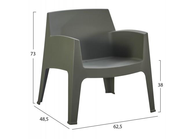 ΣΕΤ LOUNGE 3ΤΜΧ SLEEK HM21274.05 DARK OLIVE GREEN ΠΟΛΥΠΡΟΠΥΛΕΝΙΟ
